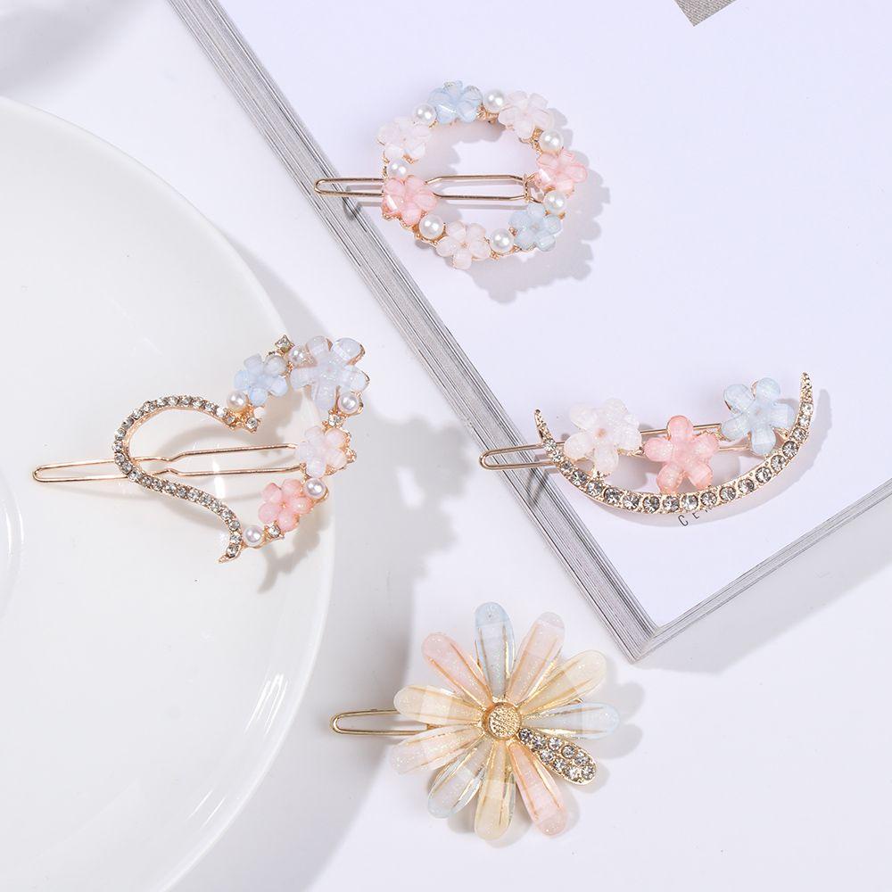 Kẹp Tóc Hoa Kim Loại|Kẹp Tóc Càng Cua Xinh Xắn Cho Bé Gái