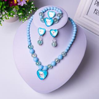 Bộ Trang Sức Mặt Hình Công Chúa Elsa Trong Phim Frozen 2 Dành Cho Bé Gái