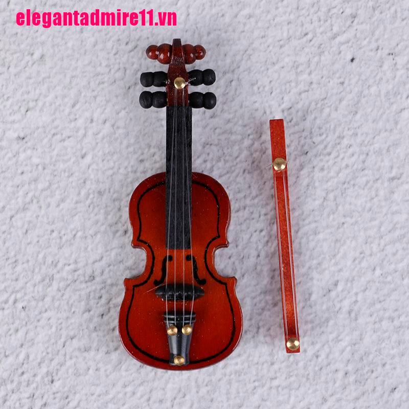 Đàn Violin Mini Bằng Gỗ Cho Nhà Búp Bê