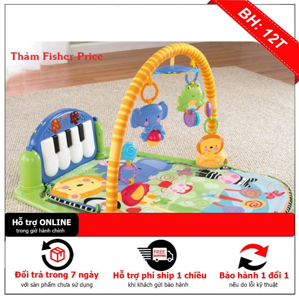 Thảm Nằm Chơi Cho Bé Piano Fisher Price Hàng Mới 2021