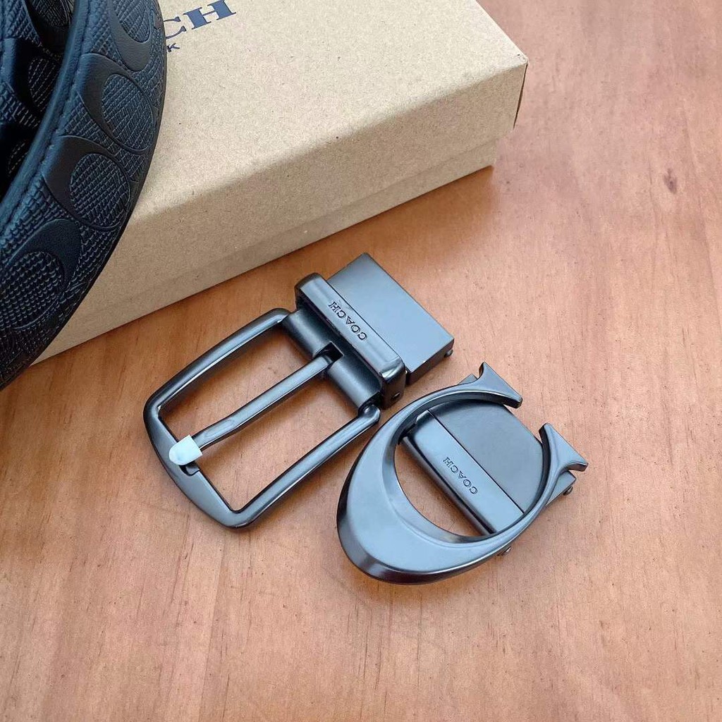 Bộ dây thắt lưng da COACH thời trang dài 120cm sành điệu cho nam