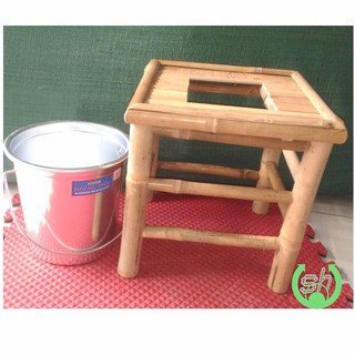 Combo ghế xông +xô ( tặng kèm đệm ghế)