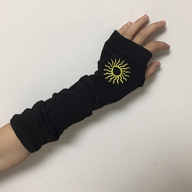 Bao Tay Áo Hở Ngón 208801Tay Áo Thêu Họa Tiết Ninja Cá Tính Dành Cho Nam Và Nữ