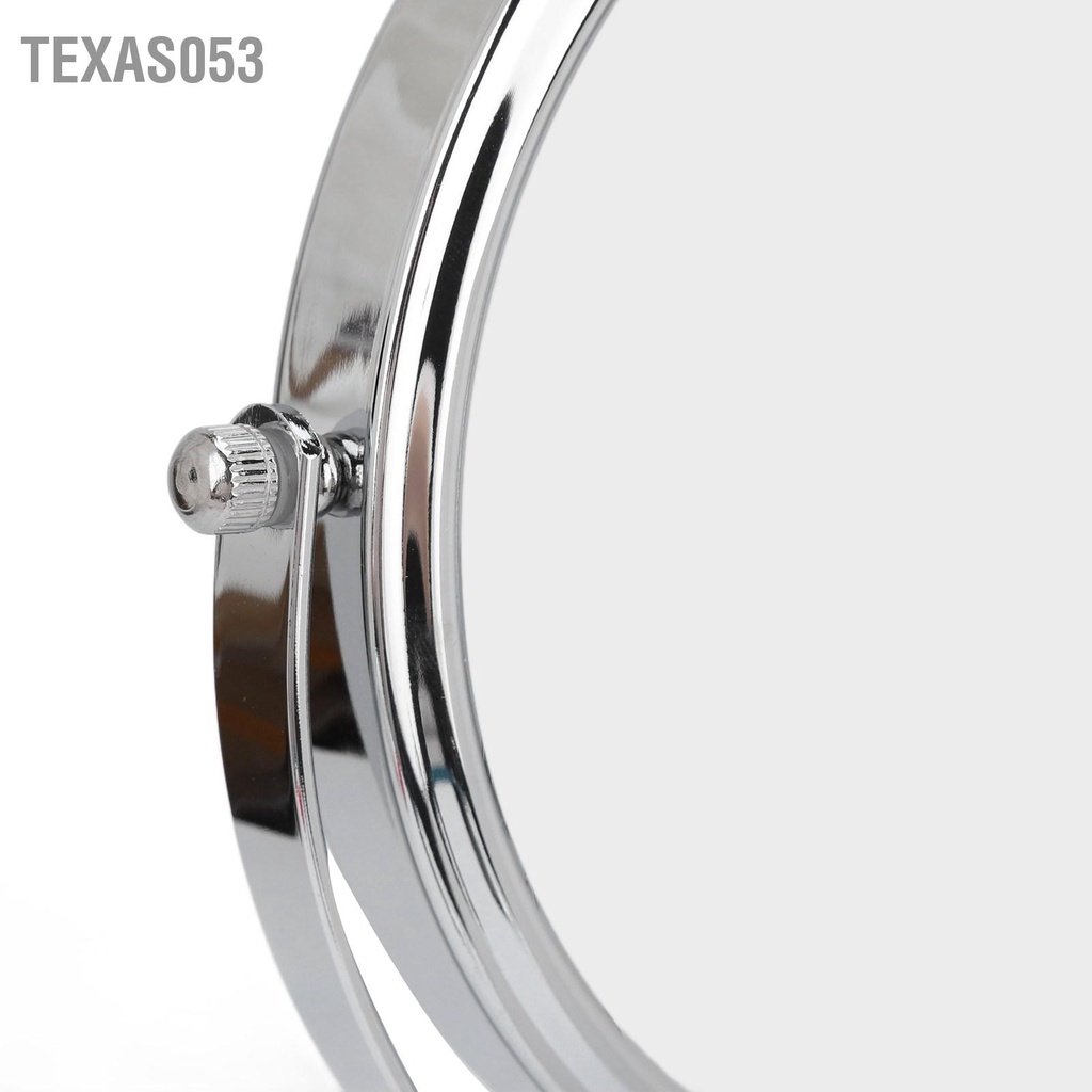 [Hàng Sẵn] Gương trang điểm để bàn 2 mặt 7 inch Phóng đại 3x có thể điều chỉnh độ cao【Texas053】