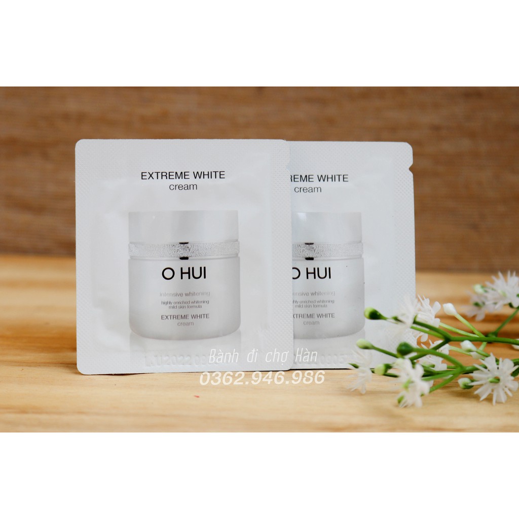 Sample Kem dưỡng trắng OHUI Extreme White Cream 1ml