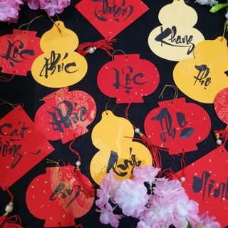 Mành treo trang trí cành đào!