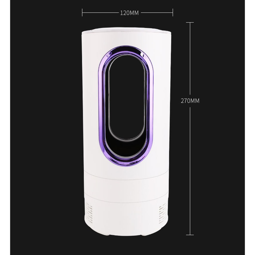 Đèn bắt muỗi hình trụ cổng Usb - Máy bắt muỗi ruồi thông minh công nghệ đèn Led diệt côn trùng bảo vệ sức khỏe gia đình