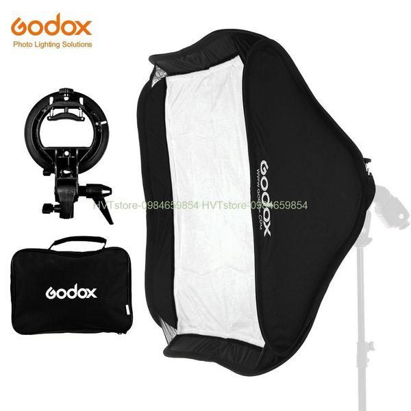 Godox tản sáng kèm ngàm kẹp S type xách tay thao tác nhanh 40x40cm, 50x50cm, 60x60cm, 80x80cm