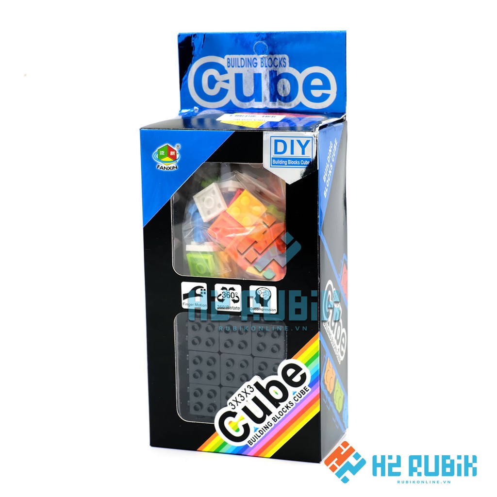 Rubik Lego Fanxin Cube Rubik lắp ghép Lego độc đáo siêu chất