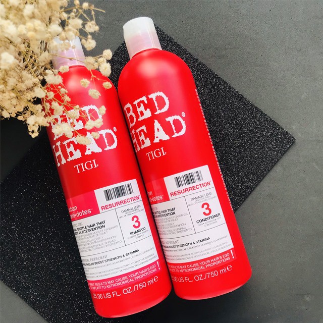 Dầu gội xả TIGI BED HEAD đỏ ❤Cam kết 100% chính hãng❤ phục hồi tóc cấp độ 3