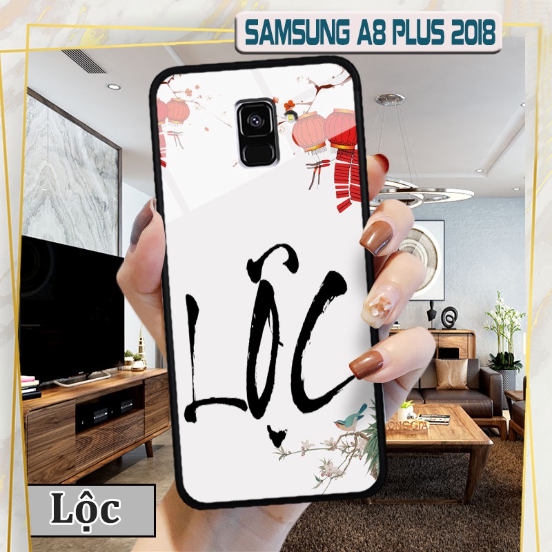 [Mã ELORDER5 giảm 10K đơn 20K] Ốp lưng kính 3D Samsung A8 Plus 2018- in chữ thư pháp ý nghĩa