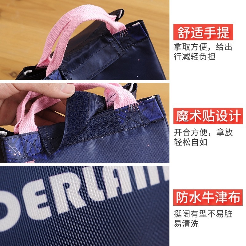 Insulated bag for students with large capacity