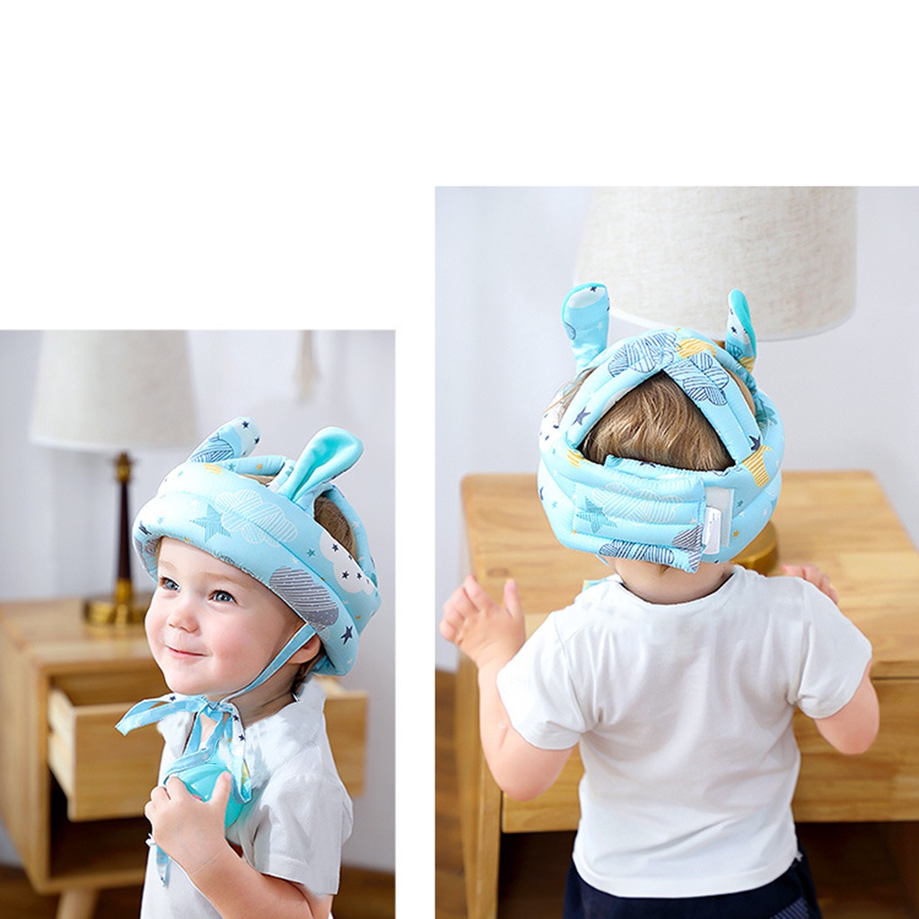 [Lzdjfmy2] Mũ Bảo Hiểm Mềm Mại Chống Va Chạm Bảo Vệ An Toàn Cho Bé Mới Biết Đi