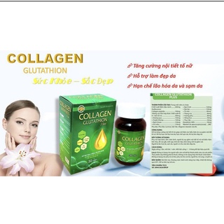 Viên uống đẹp da collagen glutathion plus - đẹp da, sáng da, giảm sạm, nám da