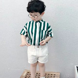 Sơ mi kẻ bé trai- cá vàng