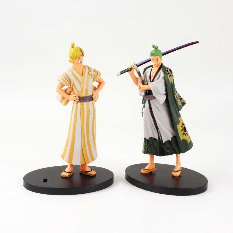 Mô hình One Piece, Mô Hình Thành Viên Băng Hải Tặc Mũ Rơm Luffy - Zoro - Sanji - Usopp cao 17cm ở Wano Quốc | Z SHOP