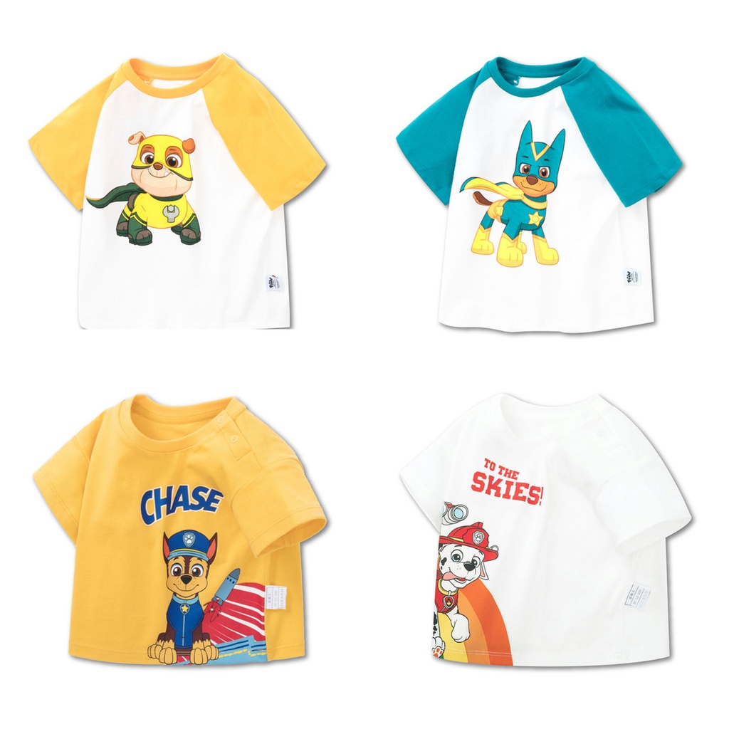 Áo phông bé trai đôi chó cứu hộ 100% cotton chính hãng BONSTORE
