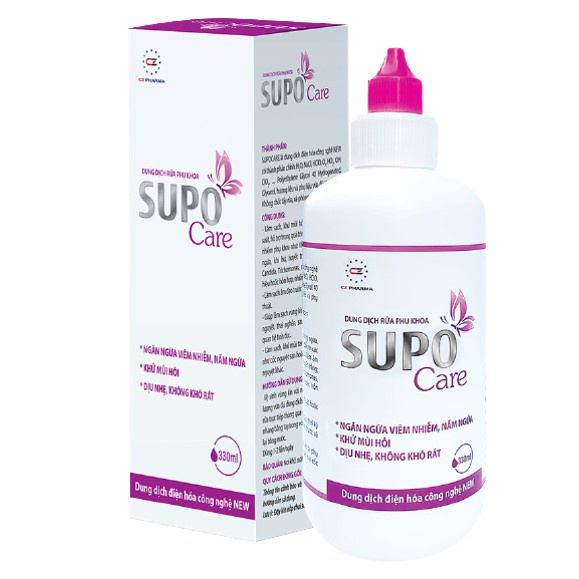 [CZ Pharma] Nước rửa phụ khoa SUPOCARE - Khử mùi, ngừa viêm nhiễm
