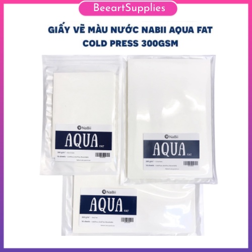 Giấy Vẽ Mua Nước Nabii Aqua Fat ĐL 300gsm