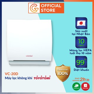 Máy Lọc Không Khí Gia Đình TOYOTOMI AC-V20D Màng Lọc HEPA Nội Địa Nhật Bản