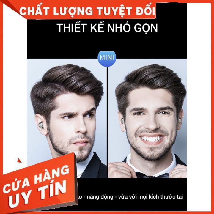 Tai Nghe Bluetooth -  - Tai Nghe Bluetooth AMOI F9 Bản QUỐC TẾ Nút Cảm Ứng Bluetooth 5.0 Pi