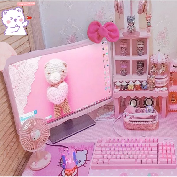 Bộ Vỏ Bọc Màn Hình Máy Tính Để Bàn Thiết Kế Dễ Thương Tiện Dụng | BigBuy360 - bigbuy360.vn