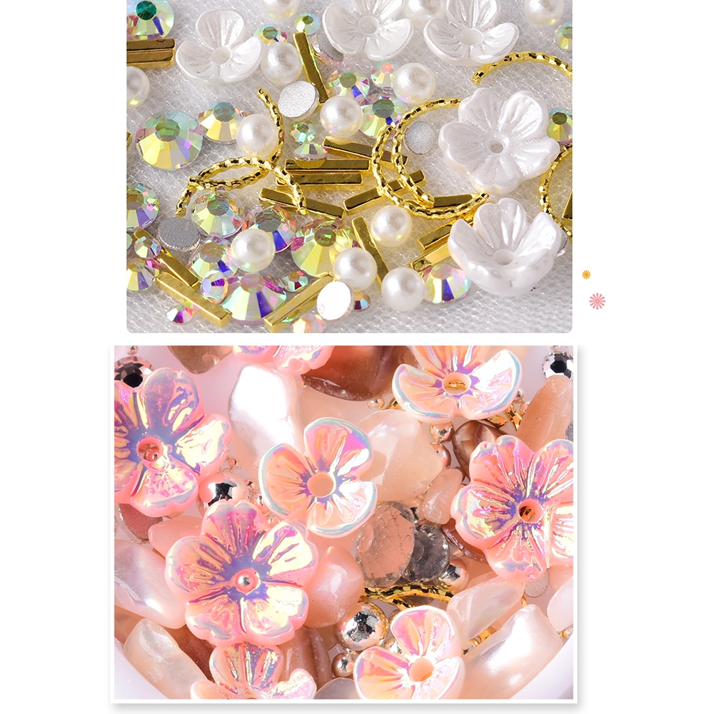 [Hàng mới về] Hộp đá JUNE 1 trang trí móng nghệ thuật JUNE 1 nhiều màu tùy chọn xinh đẹp cho nữ