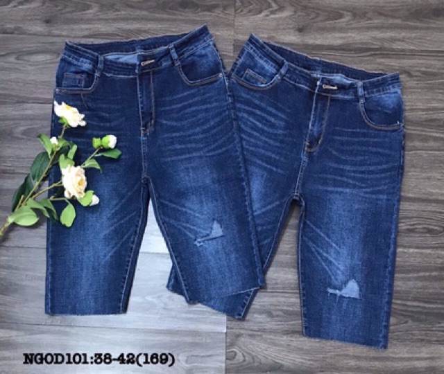 Bigsize 55 đến 95 ký quần jean ngố 7 tấc 32-36