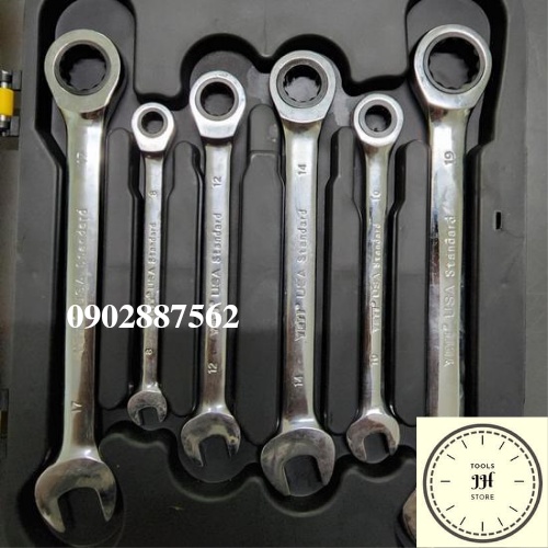 Bộ cờ lê vòng miệng tự động 7 cây YETI hàng cao cấp