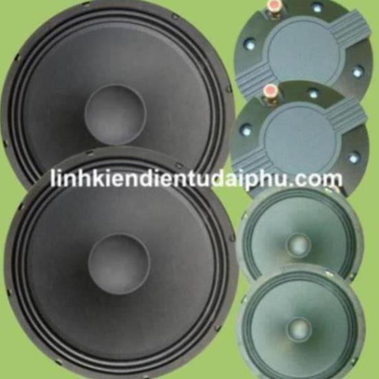 Combo loa 4 tấc đôi 2 bass 2 trung 2 treble cho mạch loa kéo TDA8954 300W - 420W