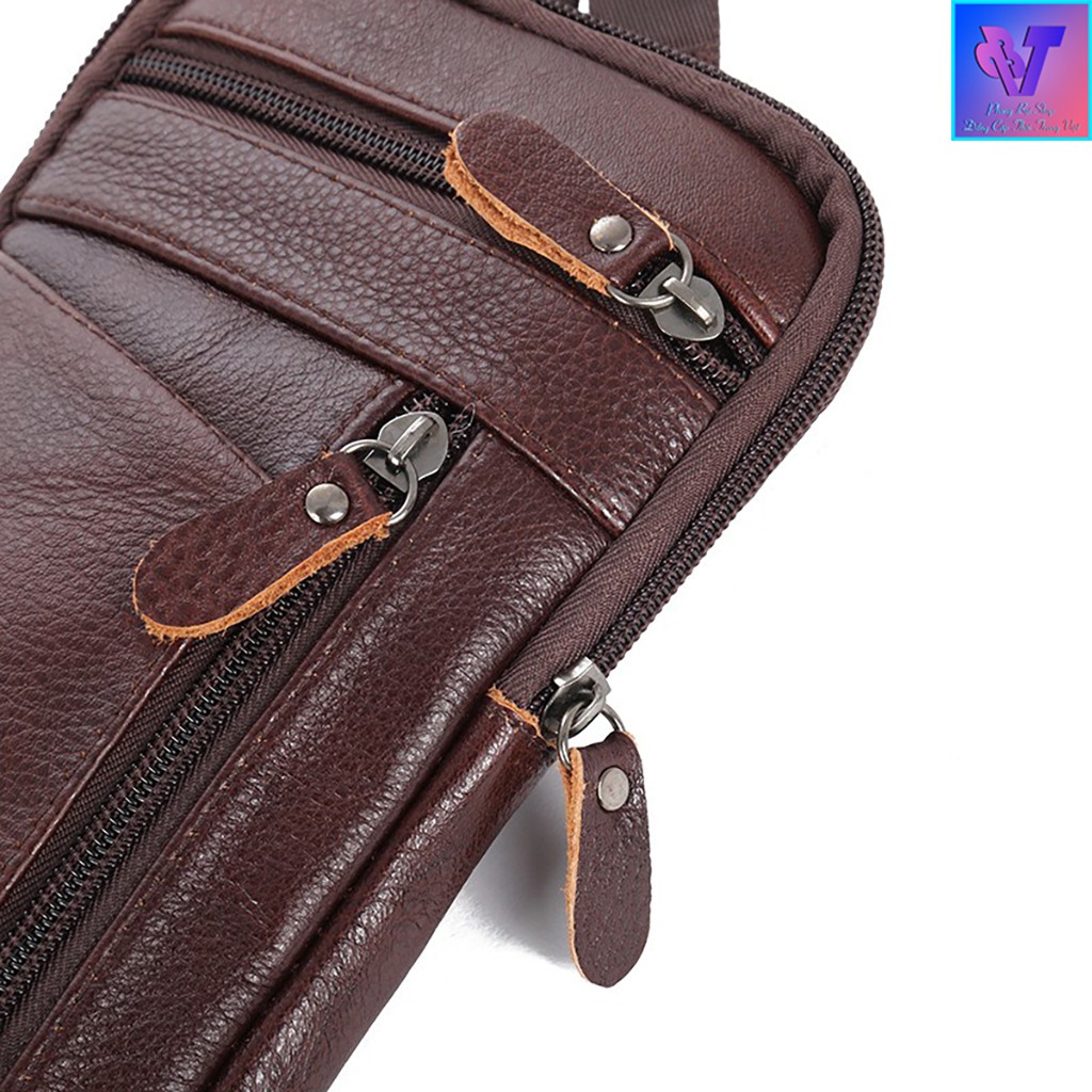 Túi Xách Nam Siêu Giảm Giá Chất Da Đẹp Kiểu Dáng Mini Tiện Lợi Để Điện Thoại Ví Tiền Đeo Chéo Đeo Hông Đeo Ngang - PB047 | BigBuy360 - bigbuy360.vn