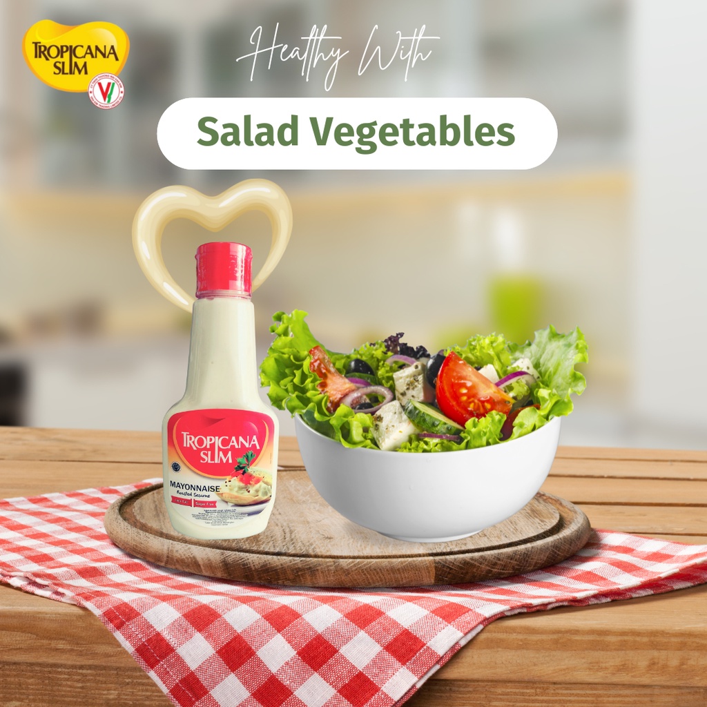 Sốt Mayonnaise Mè Rang Tropicana Slim Không Đường, Ít Béo Dành Cho Ăn Kiêng Healthy, Tiểu Đường, Eat Clean DATE 08/2023