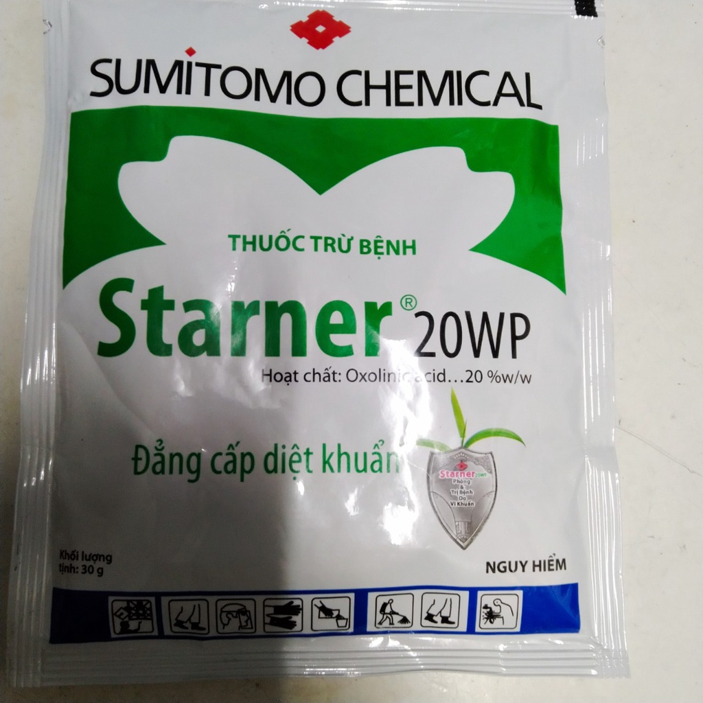 Sản phẩm trừ nấm bệnh cây trồng Starner 20WP chính hiệu Nhật Bản gói 30gram