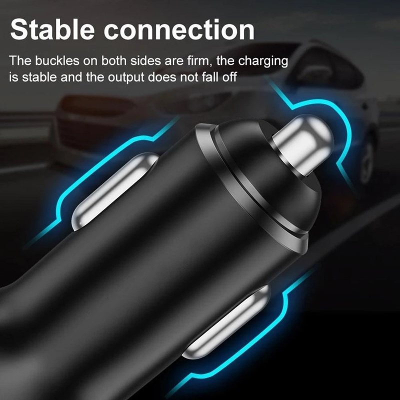 Tẩu Sạc Xe Hơi Hai Cổng USB 30W / 2.4A Cho for iphone