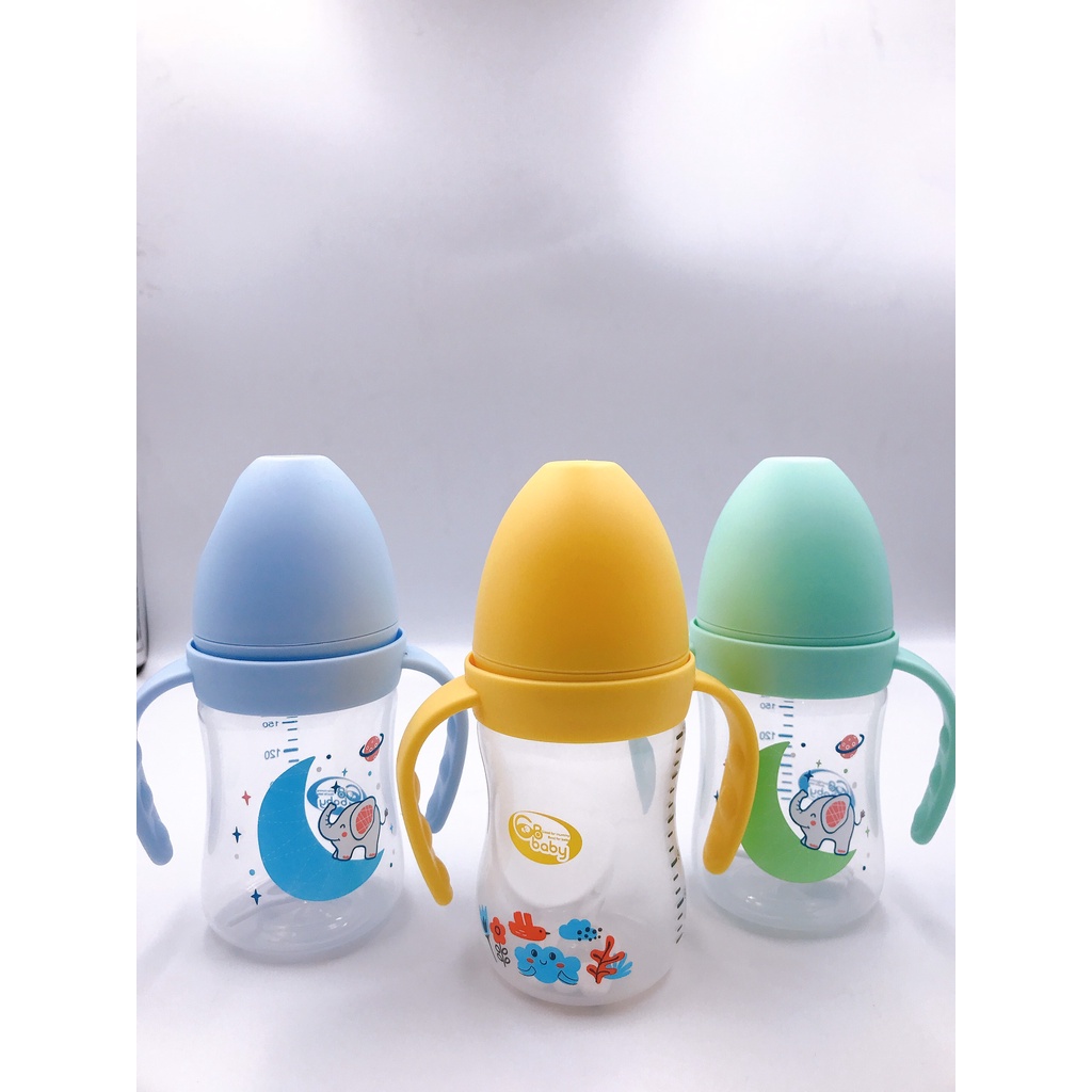 Bình sữa PP GB Baby cổ rộng 180ml - chính hãng