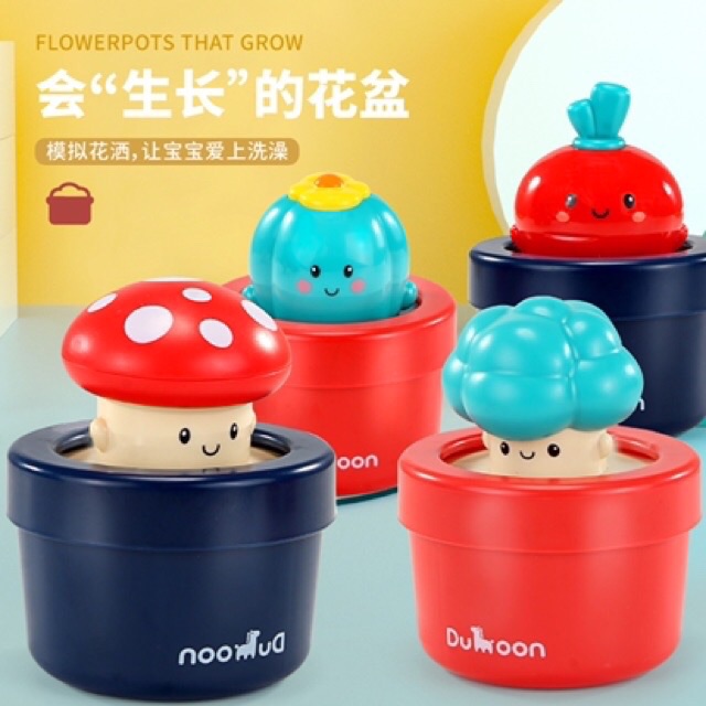 Đồ chơi nhà tắm chậu cây tạo mưa Dumoon