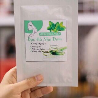 Sỉ mask bạc hà nha đam số lượng 50 gói