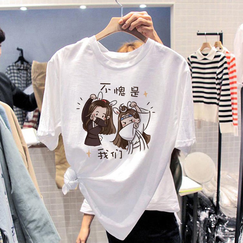 Áo phông mùa hè in hình Tiêu Chiến - Vương Nhất Bác phong cách giản dị cá tính dành cho fan hâm mộ