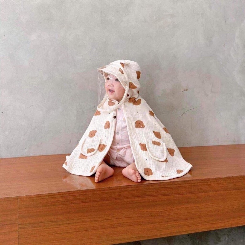 áo choàng nắng musulin cho bé