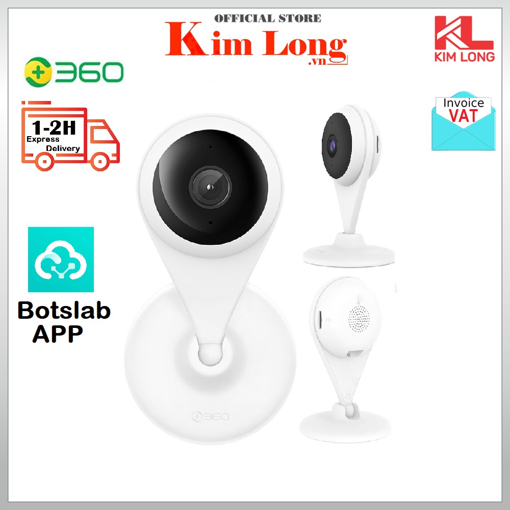 Camera quan sát Qihoo 360 2K AC1C Pro AI (2304x1296P) App Botslab I Qihoo 360 AC1C - Hàng chính hãng