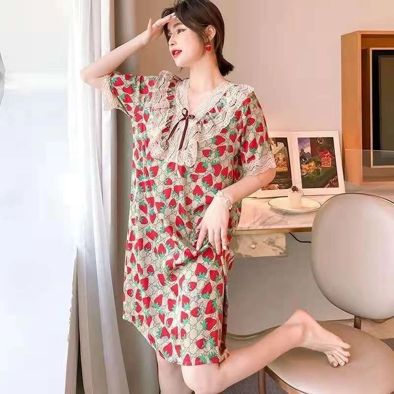 [Big Sale] Váy Ngủ Lụa☘Quảng Châu Cao Cấp Lụa Tơ Mềm Mại Mát Không Co Rút - Elsa