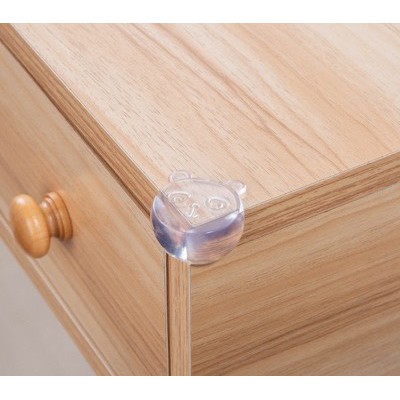 Bộ 4 Miếng Dụng Cụ Silicone Chặn Và Bịt Góc Bàn Tủ Cửa Bảo Vệ Bé 88258 SIÊU THỊ 88