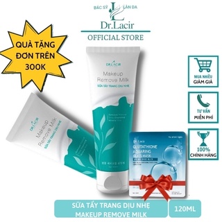 Tẩy trang Dịu Nhẹ DR.LACIR 120m. Sữa tẩy trang sau makeup, thải độc da, làm mềm mịn da, tẩy trang dịu nhẹ  LM10