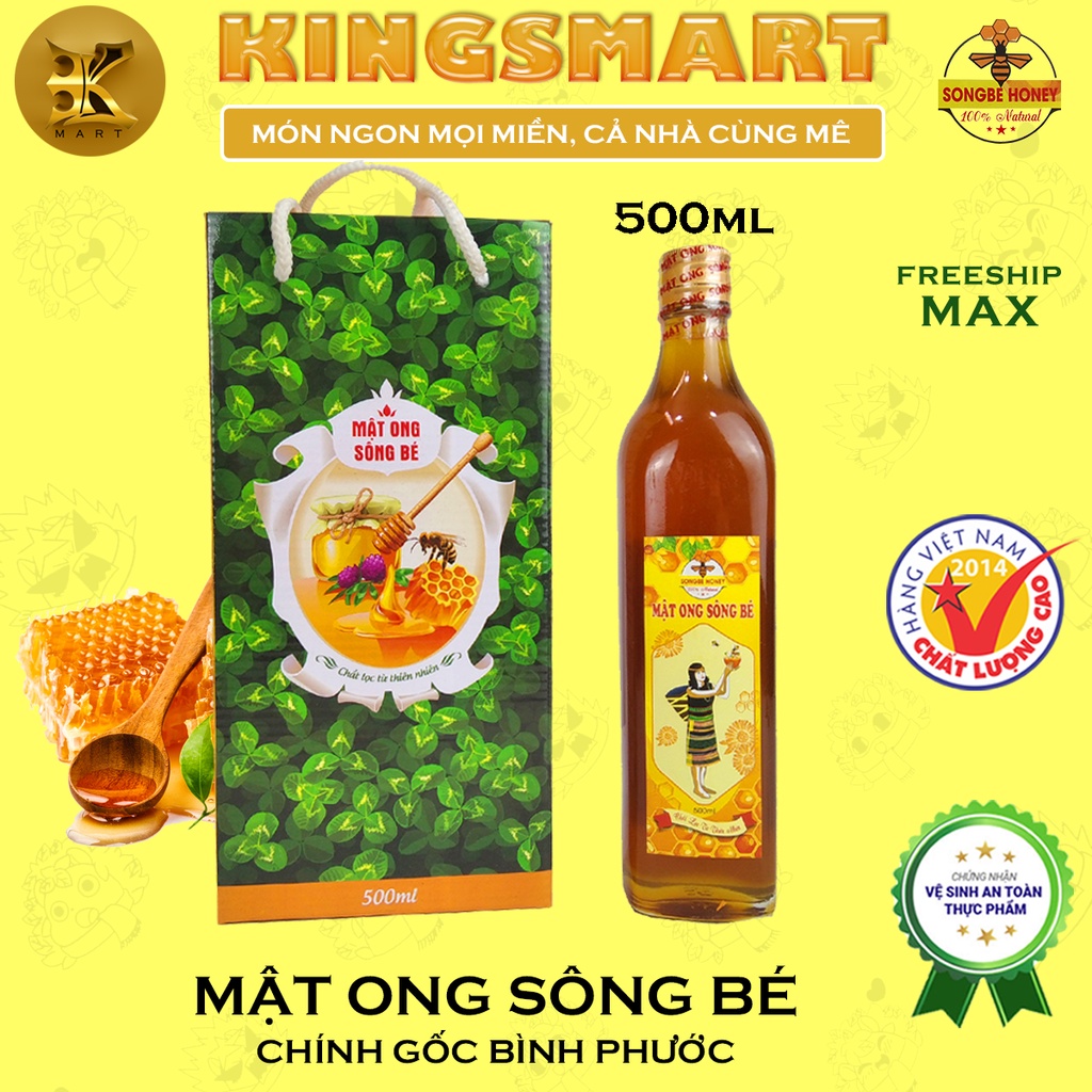 Mật ong SÔNG BÉ 500ml Tự Nhiên, An Toàn Và Sang Trọng