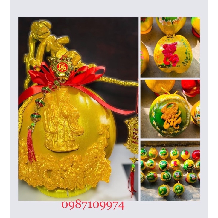 Phôi rồng dùng để trang trí, bưởi, dưa, dừa