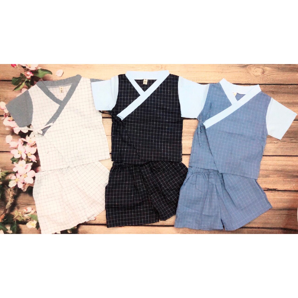 Bộ yukata cho bé trai 8-22kg, bộ ngủ cho bé trai kiểu nhật, bộ mặc nhà bé trai