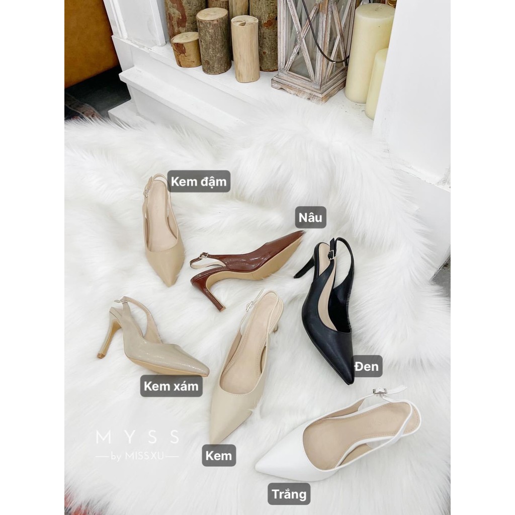 Giày nữ sling back 9 cm thời trang MYSS - CG181