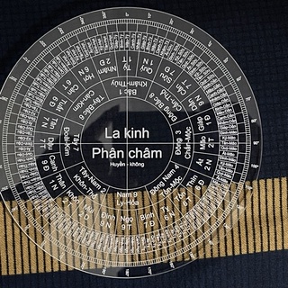 Mặt La Bàn Phong Thủy LA KINH PHÂN CHÂM - Tiếng Việt(Dày 3mm)