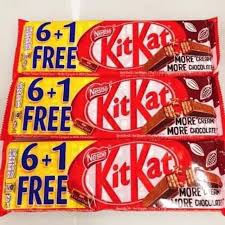 BÁNH XỐP PHỦ SOCOLA KITKAT NESTLE GÓI 6+1 THANH