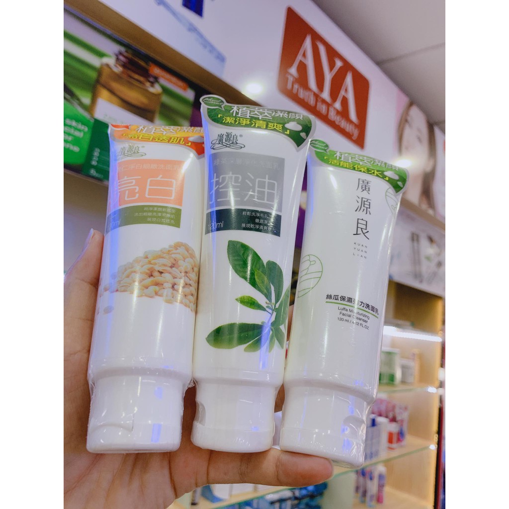 Sữa Rửa Mặt KUAN YUAN LIAN Sáng Mịn Da Kiềm Dầu Đài Loan 120ml